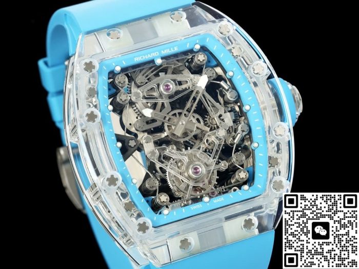 Replica Richard Mille RM56-02 RM Factory Tourbillon blue strap - Image 3