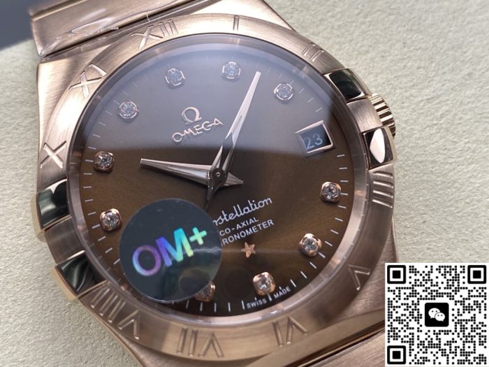 Replica Omega Constellation 123.50.38.21.63.001 OM Factory Dark brown dial - Image 3
