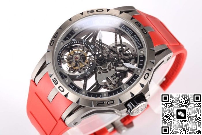 Replica Roger Dubuis Excalibur RDDBEX0479 NEW Factory Red strap - Image 3