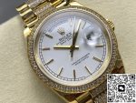 Replica Rolex Day-Date m128348rbr-0048 8+ Factory Diamond bezel - Image 3