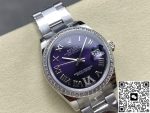 Replica Rolex Datejust m278384rbr-0029 AR Factory Eggplant purple dial - Image 3