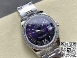 Replica Rolex Datejust m278384rbr-0029 AR Factory Eggplant purple dial - Image 14
