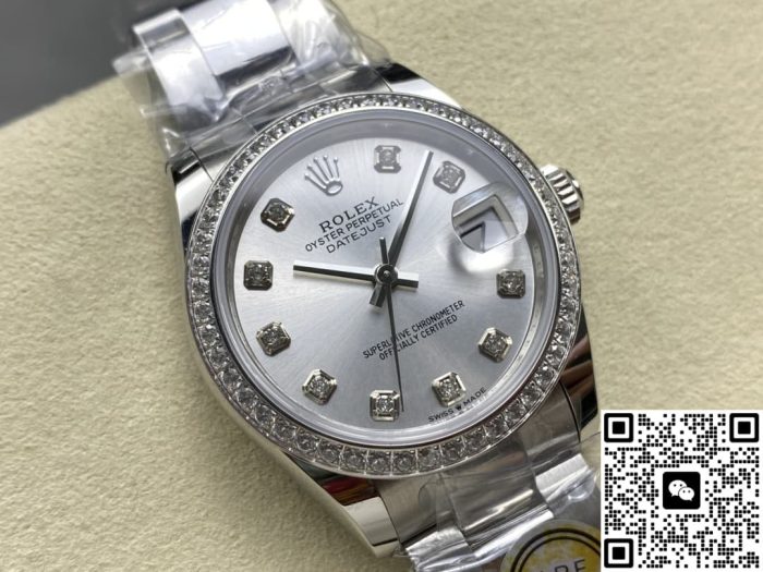 Replica Rolex Datejust m278384rbr-0033 AR Factory Diamond bezel - Image 3