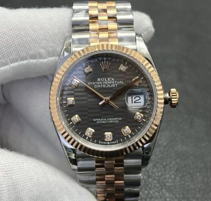 Replica Rolex Datejust m126231-0041 VS Factory Date display