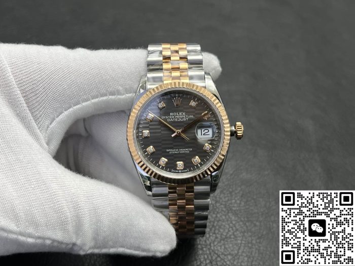 Replica Rolex Datejust m126231-0041 VS Factory Date display - Image 3