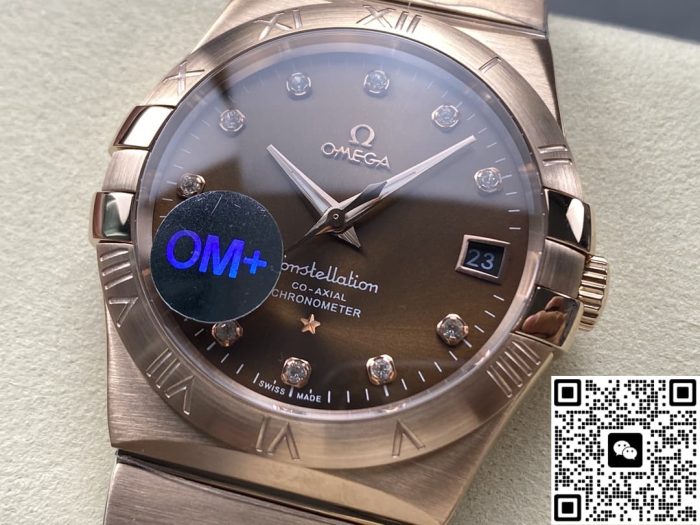 Replica Omega Constellation 123.50.38.21.63.001 OM Factory Dark brown dial - Image 5