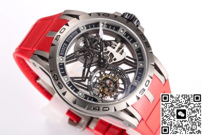 Replica Roger Dubuis Excalibur RDDBEX0479 NEW Factory Red strap - Image 4
