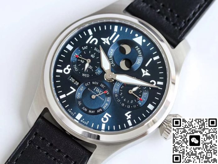 Replica IWC Pilot IW503605 V9 Factory Blue dial - Image 4