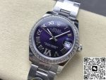 Replica Rolex Datejust m278384rbr-0029 AR Factory Eggplant purple dial - Image 15