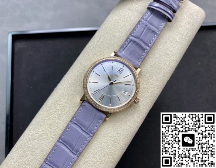 Replica IWC Portofino IW458107 V7 Factory Lilac strap - Image 7