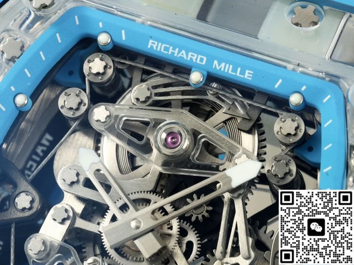 Replica Richard Mille RM56-02 RM Factory Tourbillon blue strap - Image 4