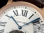 Replica Cartier Ronde De W1556219 RMS Factory Tourbillon Brown strap - Image 5
