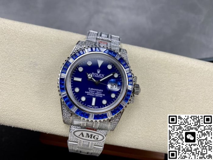 Replica Rolex Greenwich II 116759 SAru-78211 AMG Factory Blue Dial - Image 4