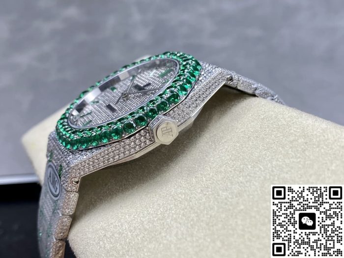 Replica Audemars Piguet Royal Oak 15400ST.013 AMG Factory Green bezel - Image 8