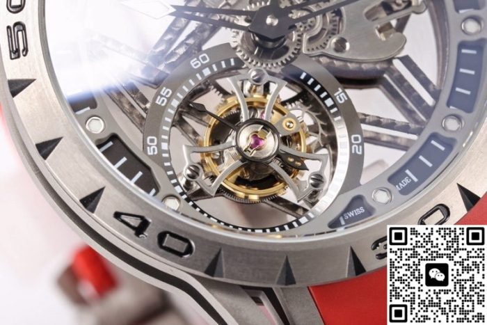 Replica Roger Dubuis Excalibur RDDBEX0479 NEW Factory Red strap - Image 9