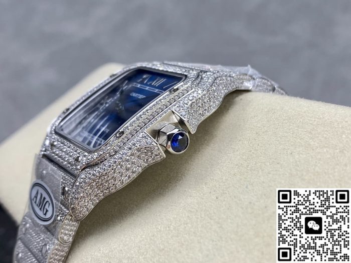 Replica Cartier Santos WSSA0010 AMG Factory Folding clasp - Image 9