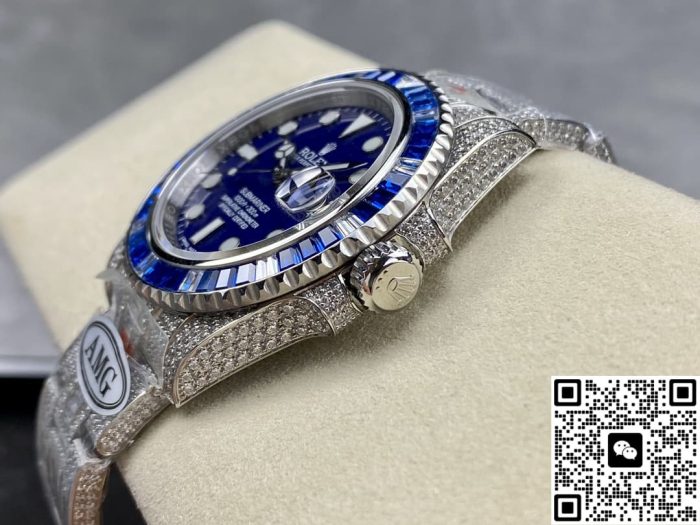 Replica Rolex Greenwich II 116759 SAru-78211 AMG Factory Blue Dial - Image 8