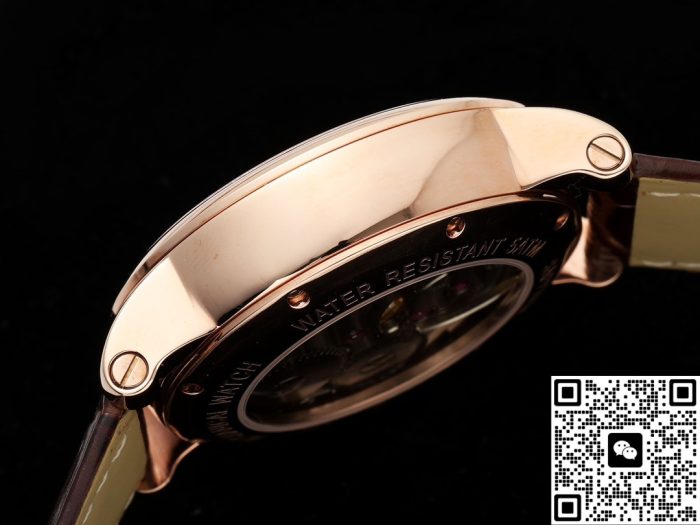 Replica Cartier Ronde De W1556219 RMS Factory Tourbillon Brown strap - Image 7