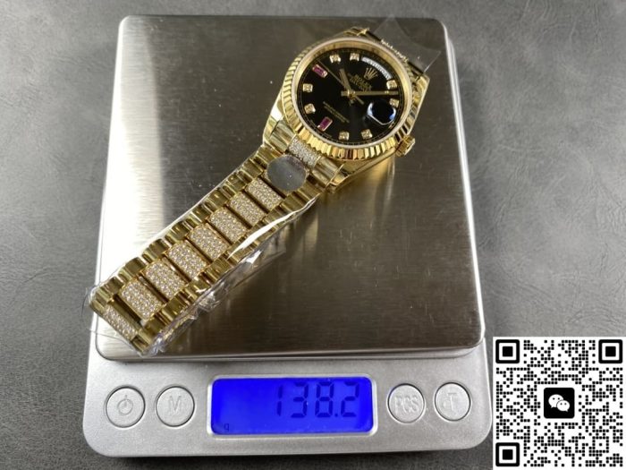 Replica Rolex Day-Date m118238-0405 8+ Factory Diamond hour markers - Image 10