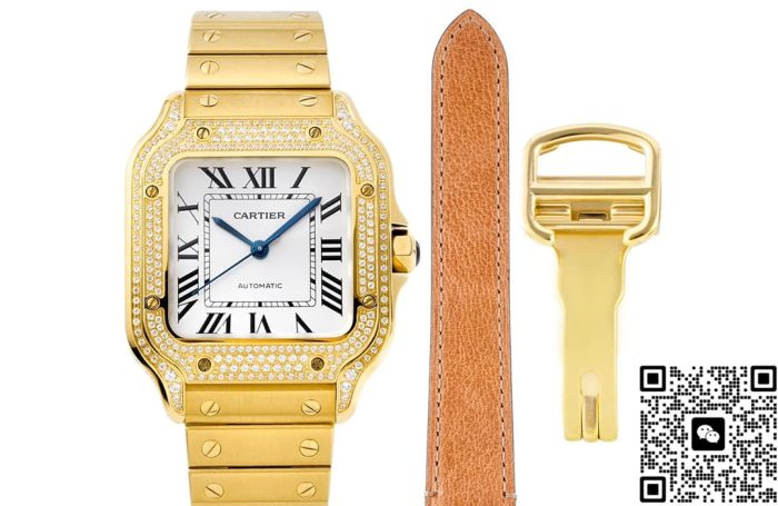 Replica Cartier Santos WJSA0013 BV Factory Roman numerals - Image 2