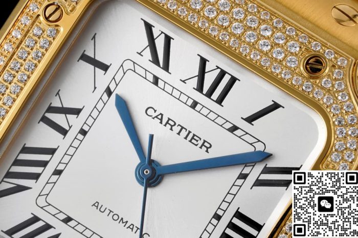 Replica Cartier Santos WJSA0013 BV Factory Roman numerals - Image 3