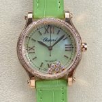 Replica Chopard HAPPY SPORT 274893-5016 YF Factory Mint green dial
