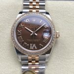 Replica Rolex Datejust m278381rbr-0006 AR Factory Chocolate dial