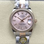 Replica Rolex Datejust m278381rbr-0009 AR Factory Rose gold dial