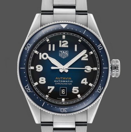 Replica TAG HEUER AUTAVIA WBE5116.EB0173 Blue ceramic bezel