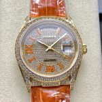 Replica Rolex Oyster Perpetual M128158RBR-0002 8+ Factory Coral strap