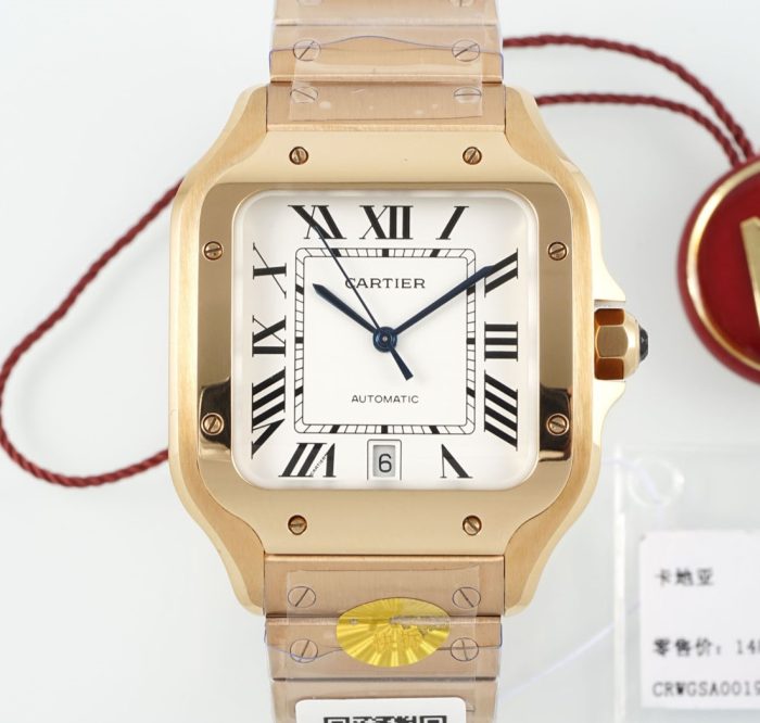 Replica Cartier Santos WGSA0018 AF Factory Folding clasp - Image 1