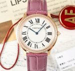 Replica Cartier RONDE DE CARTIER WJRN0010 AF Factory Alligator leather