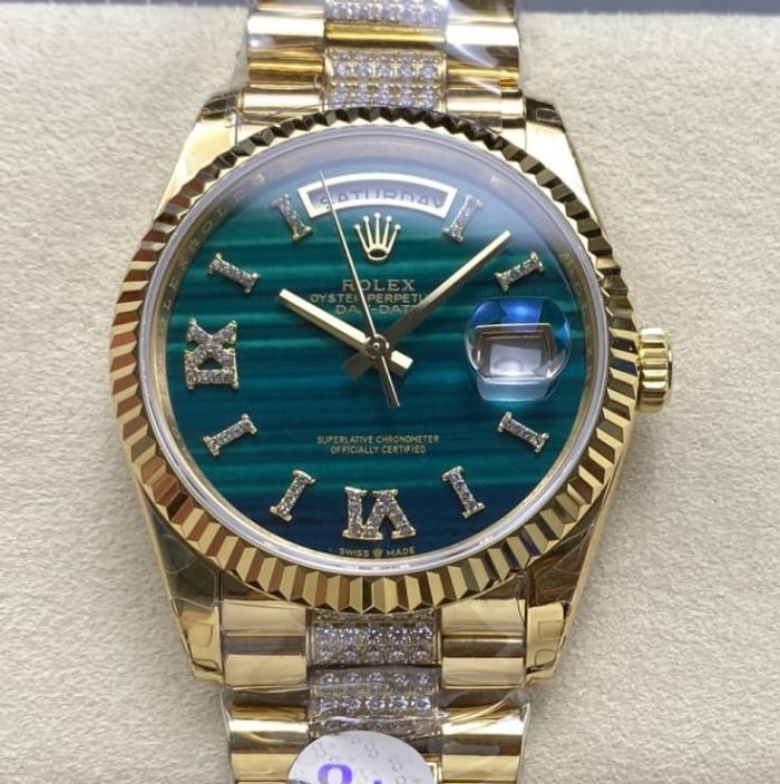 Replica Rolex Day-Date 128238-0048 8+ Factory malachite - Image 1