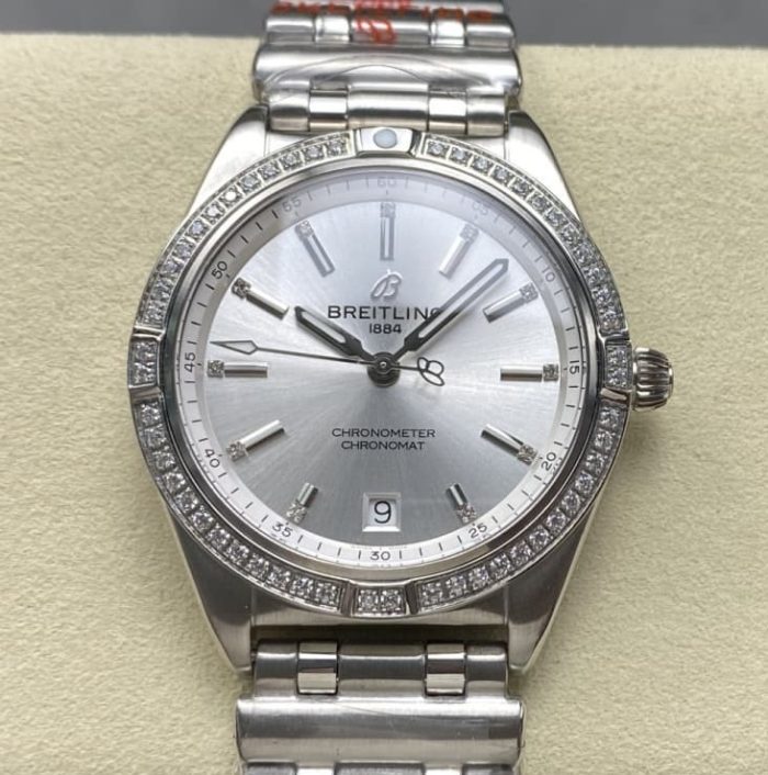 Replica Breitling Chronomat A10380591A1A1 BLS Factory Silver strap - Image 1