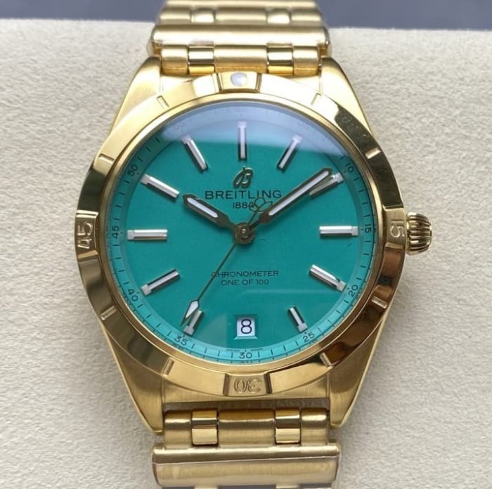 Replica Breitling Chronomat K103801A1L1K1 BLS Factory Mint green dial - Image 1