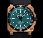 Replica Bell & Ross INSTRUMENTS BR0392-D-LT-BR-SRB BR Factory Green Dial