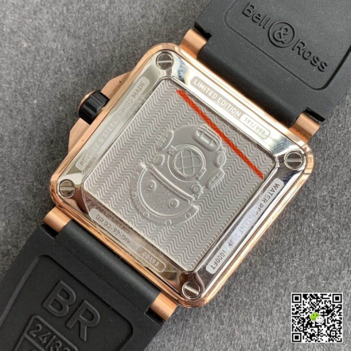 Replica Bell & Ross BR03-92 Black Strap - Image 7
