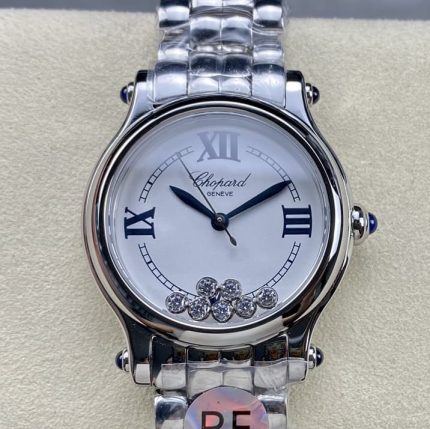 Replica Chopard HAPPY SPORT 278610-3001 RF Factory Silver Strap