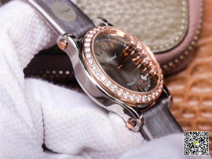 Replica Chopard Happy Sport 278559-3003 YF Factory Diamond-Set Bezel - Image 7