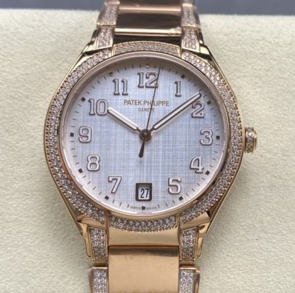 Replica Patek Philippe TWENTY~4 7300-1201R-001 SJ Factory Silver dial