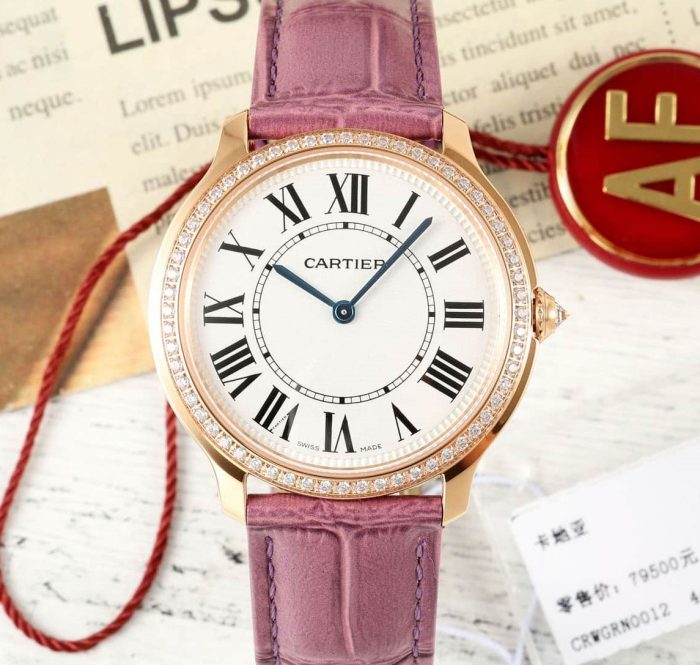 Replica Cartier RONDE DE CARTIER WJRN0010 AF Factory Alligator leather - Image 1
