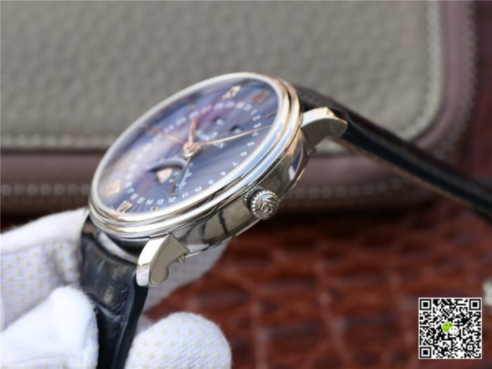 Replica Blancpain Villeret 6654-1529-55B OM Factory Dark Blue Strap - Image 7