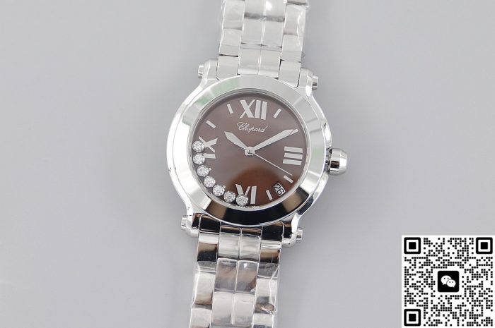 Replica Chopard HAPPY DIAMONDS 278477-3002 YF Factory Brown dial - Image 2