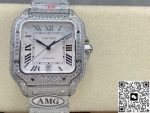 Replica Cartier Santos WSSA0020 AMG Factory Roman numerals - Image 12