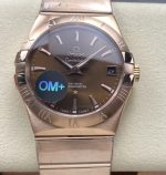 Replica Omega Constellation 123.50.38.21.13.001 OM Factory Transparent case back - Image 11