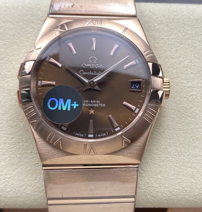 Replica Omega Constellation 123.50.38.21.13.001 OM Factory Transparent case back - Image 1