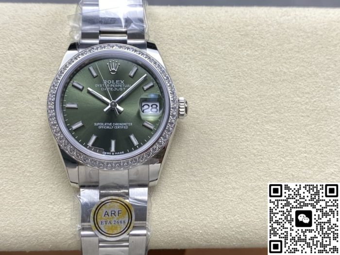 Replica Rolex Datejust m278384rbr-0021 AR Factory Mint green dial - Image 2