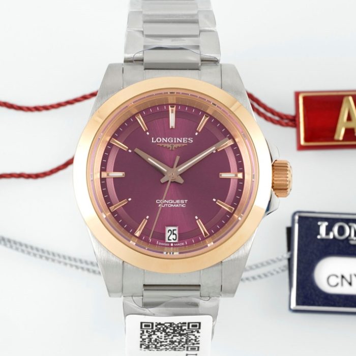 Replica Longines Concas L3.430.5.98.6 AF Factory Purple dial - Image 1