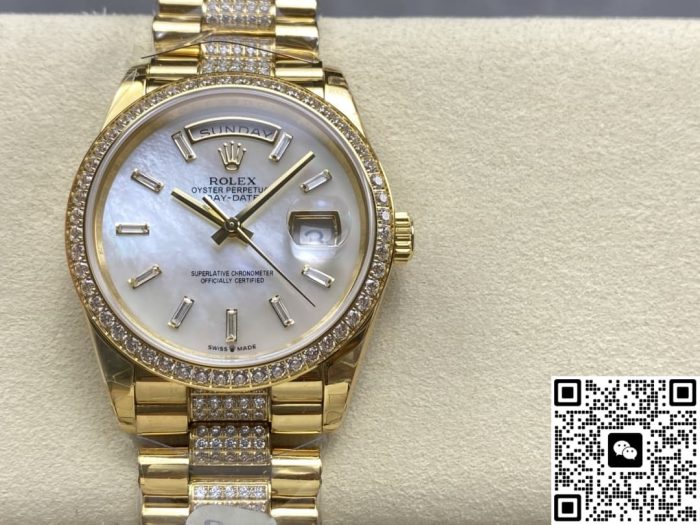 Replica Rolex Day-Date m128348rbr-0071 8+ Factory Mother of Pearl - Image 2