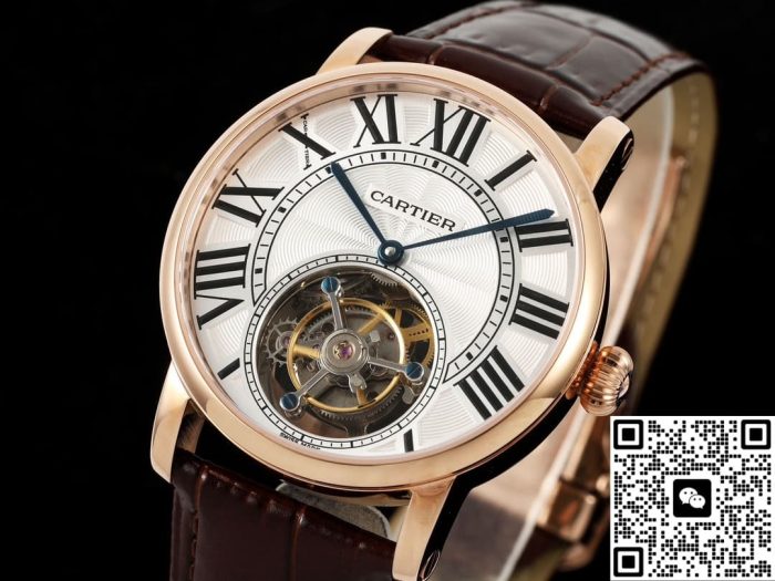 Replica Cartier Ronde De W1556215 RMS Factory Tourbillon Rose Gold - Image 3